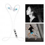 Wholesale Mini Sports Wireless Bluetooth Stereo Headset (White)